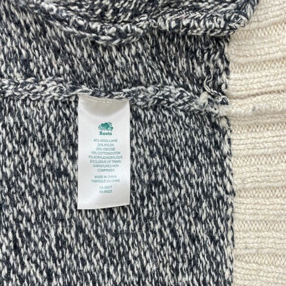 Roots Canada Wool Blend Elbow Patch Cardigan Curling Varsity Sweater Men's XS - Picture 9 of 11